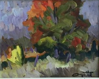 Arbre au début de l&rsquo;automne