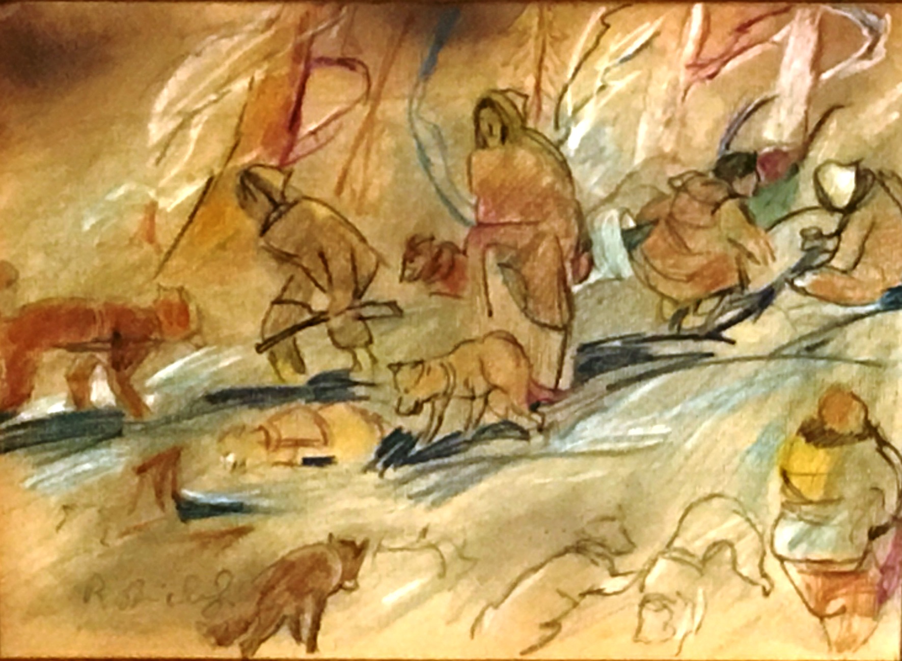 Scène de trappeurs