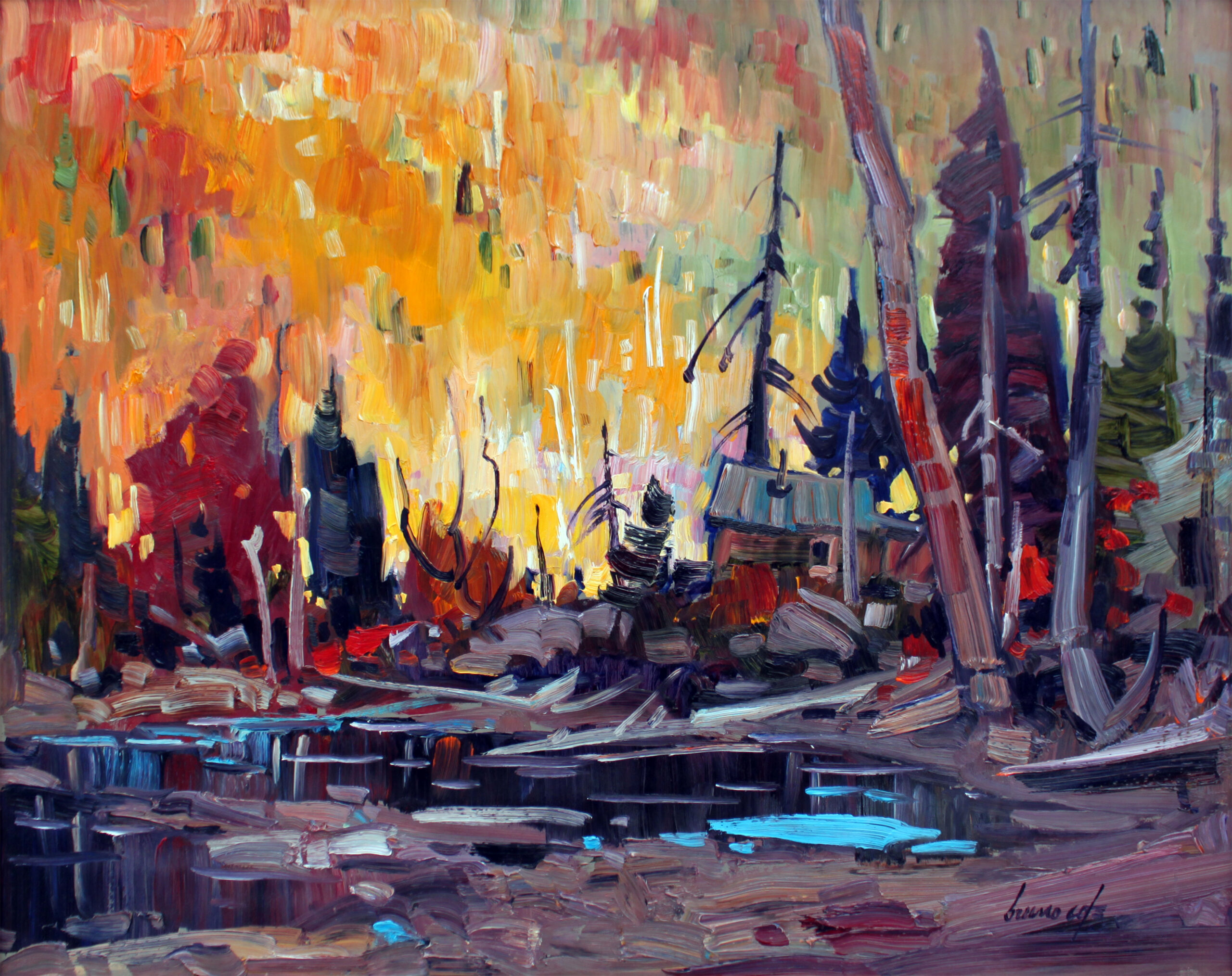 Lumière sur la montagne