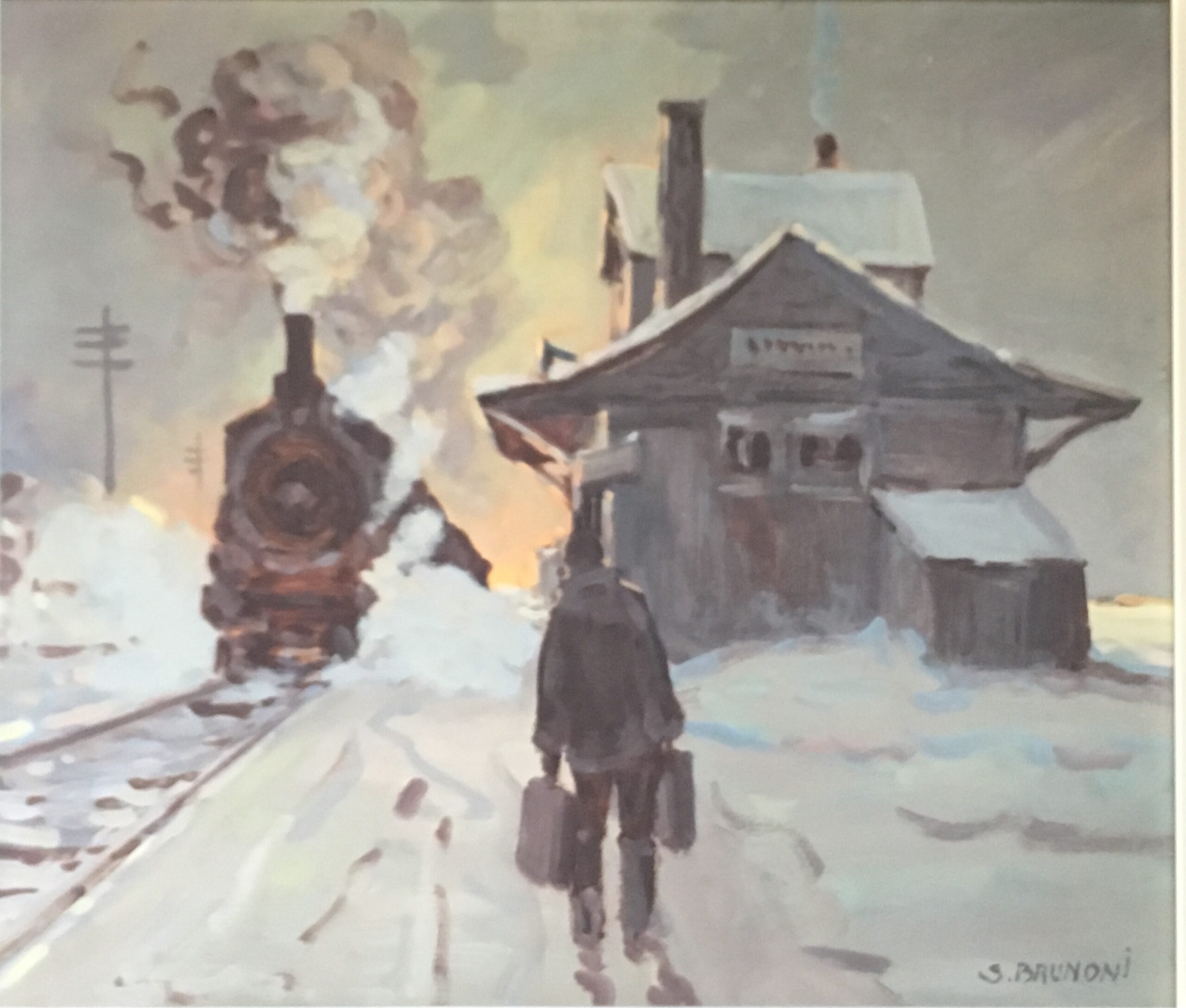 Scène de gare