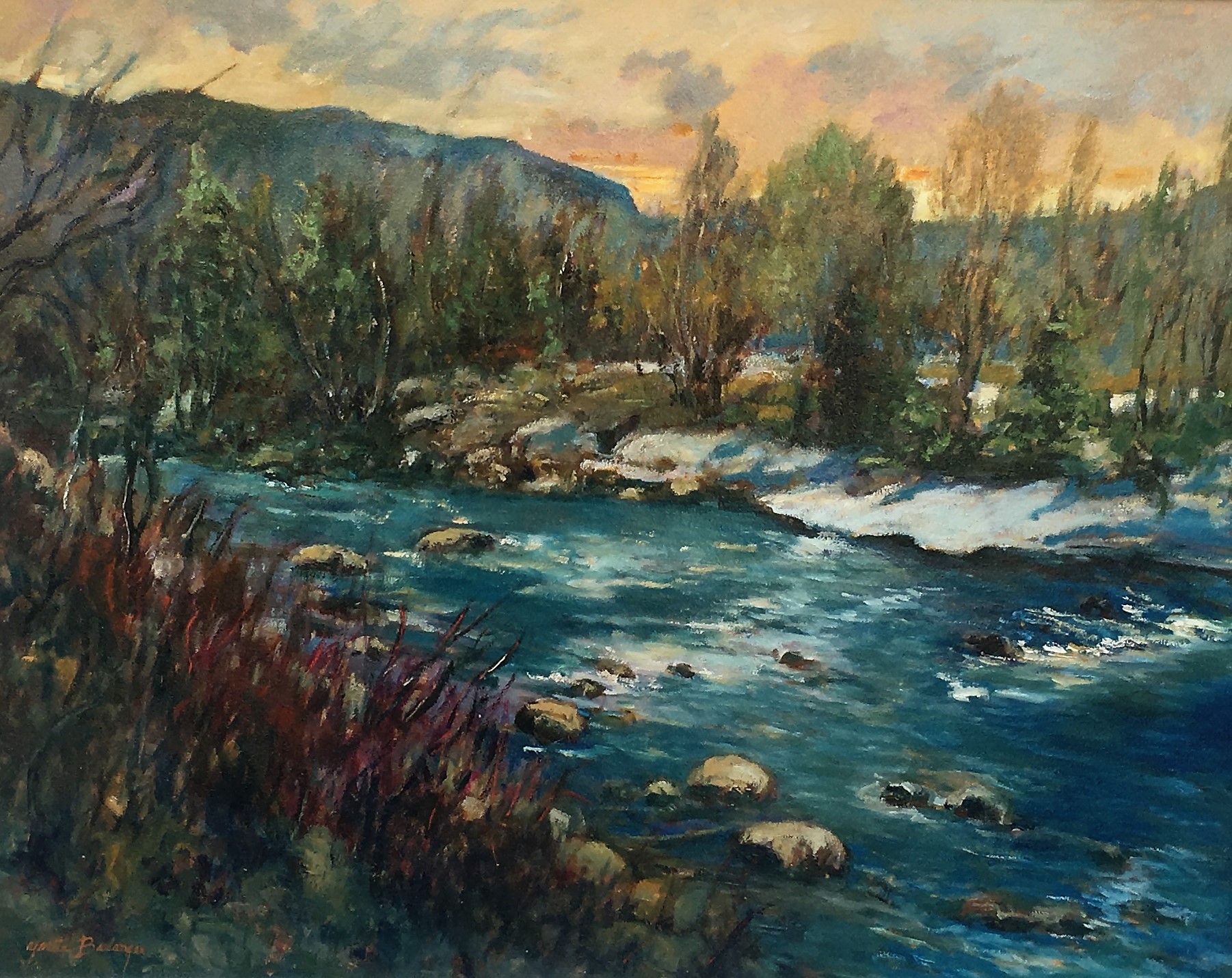 Les Laurentides et la rivière des Hurons à Stoneham