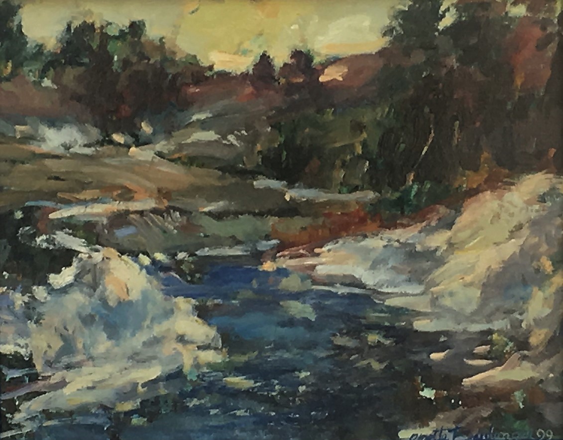 Une rivière gelée