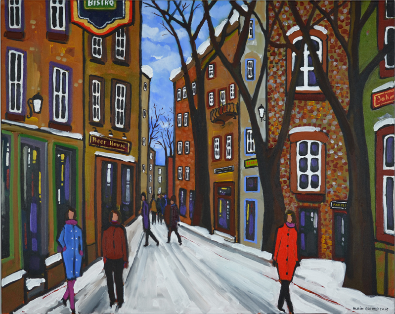 We walk in the snow