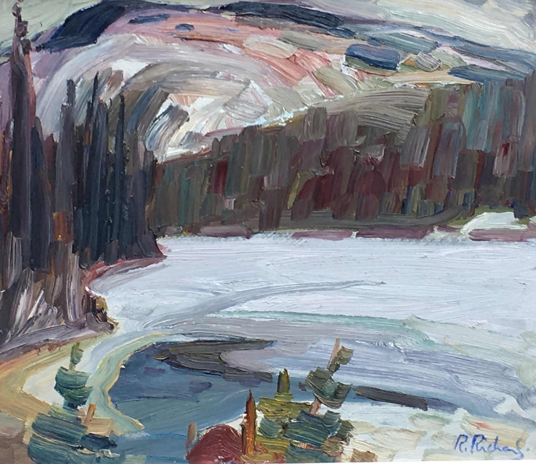 Sans titre (Montagne bleue)