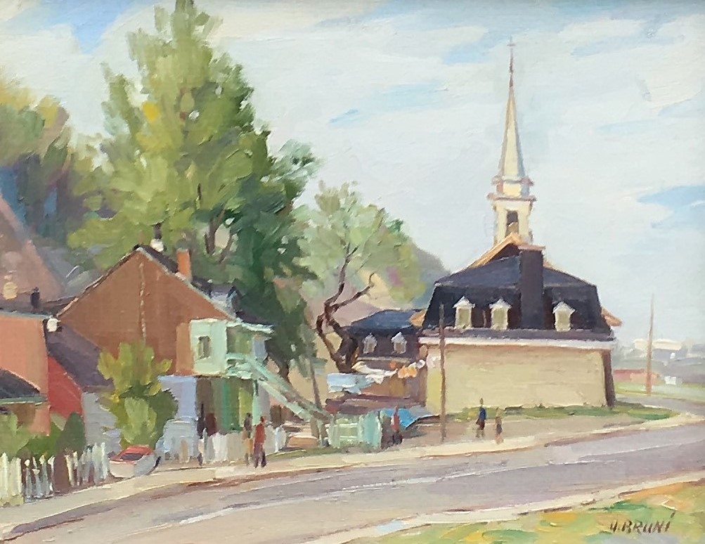 Le clocher du village Cap-Blanc Québec