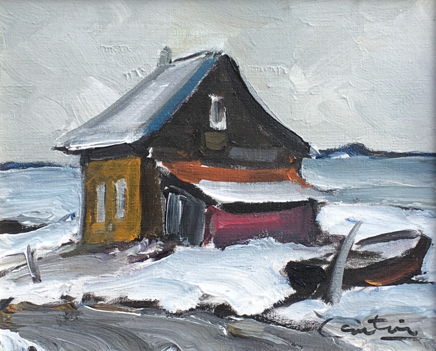 Bord de mer en hiver