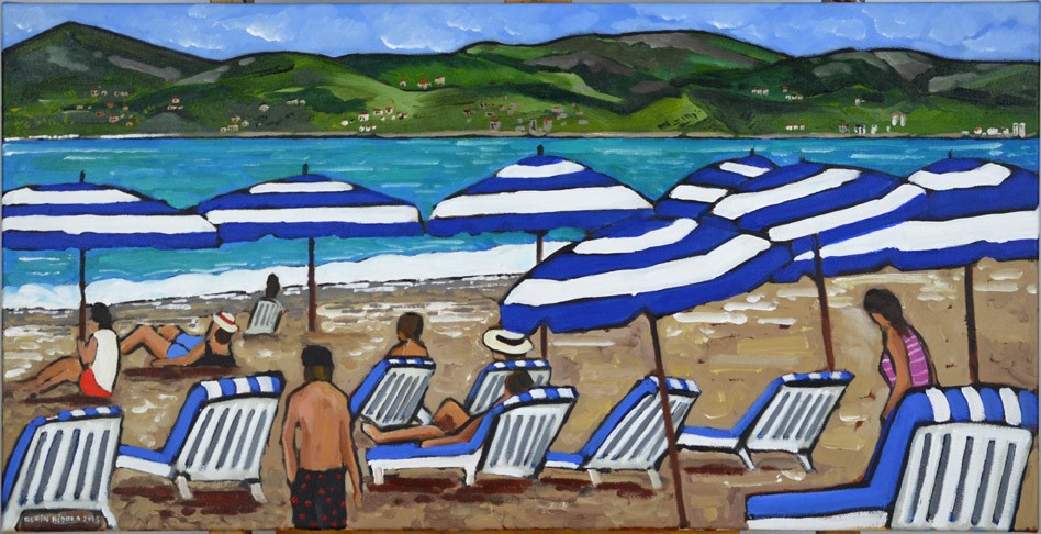 On the beach in Nice