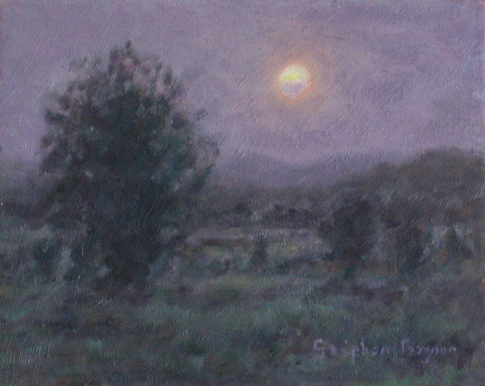 Lune voilée
