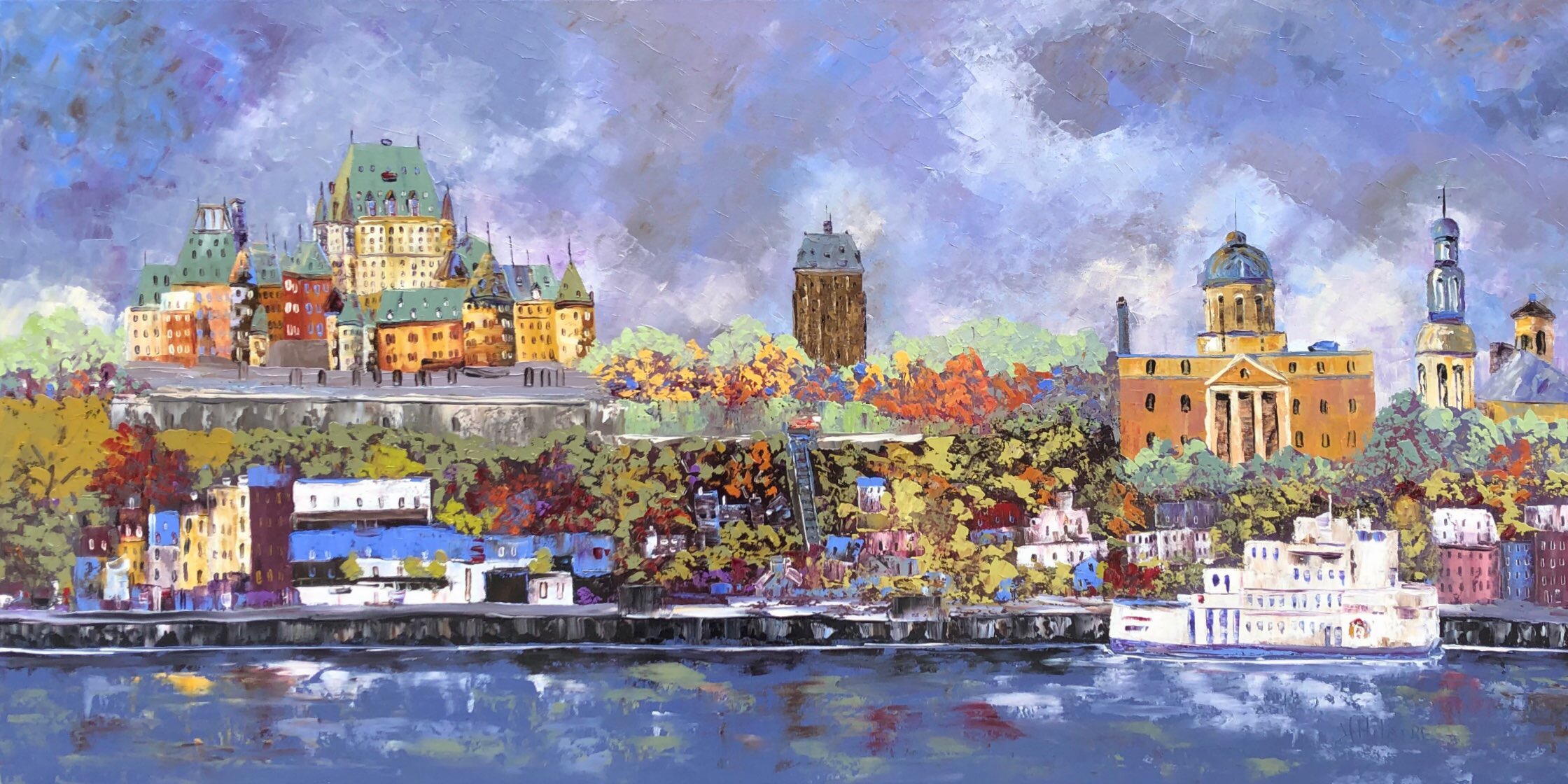 Le château domine Québec