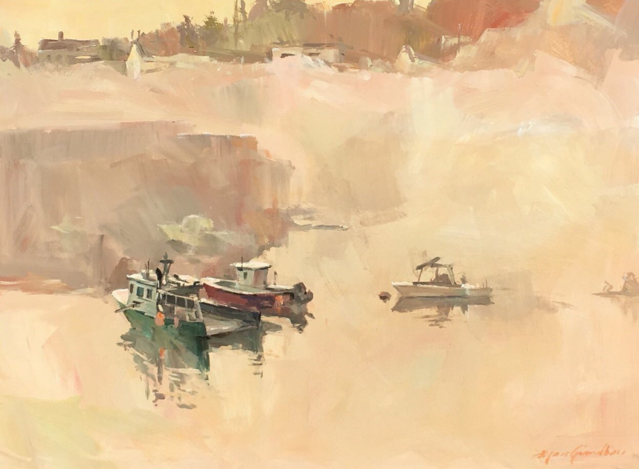 Brume chaude sur Pigeon Cove, MA