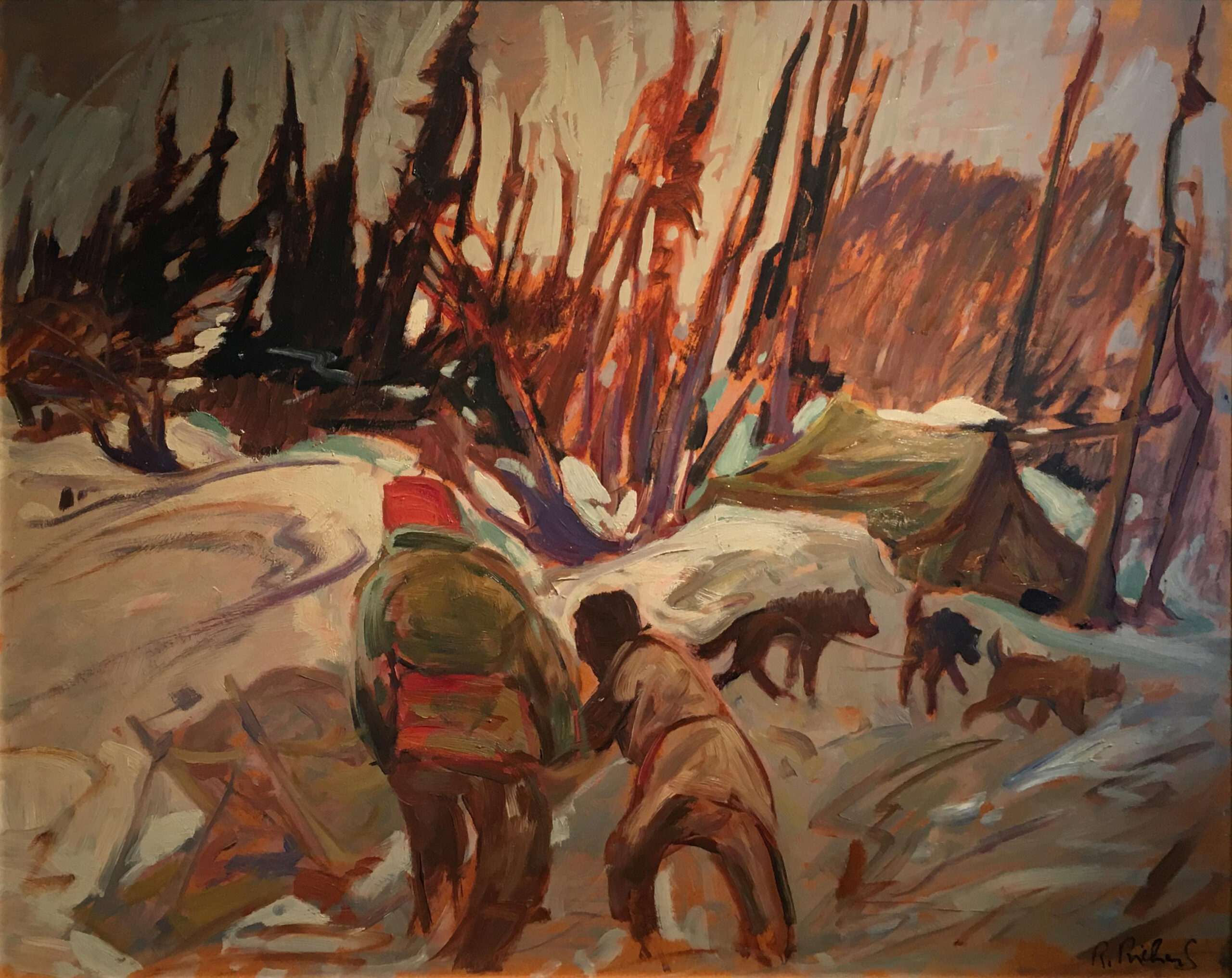 Scène de trappeurs