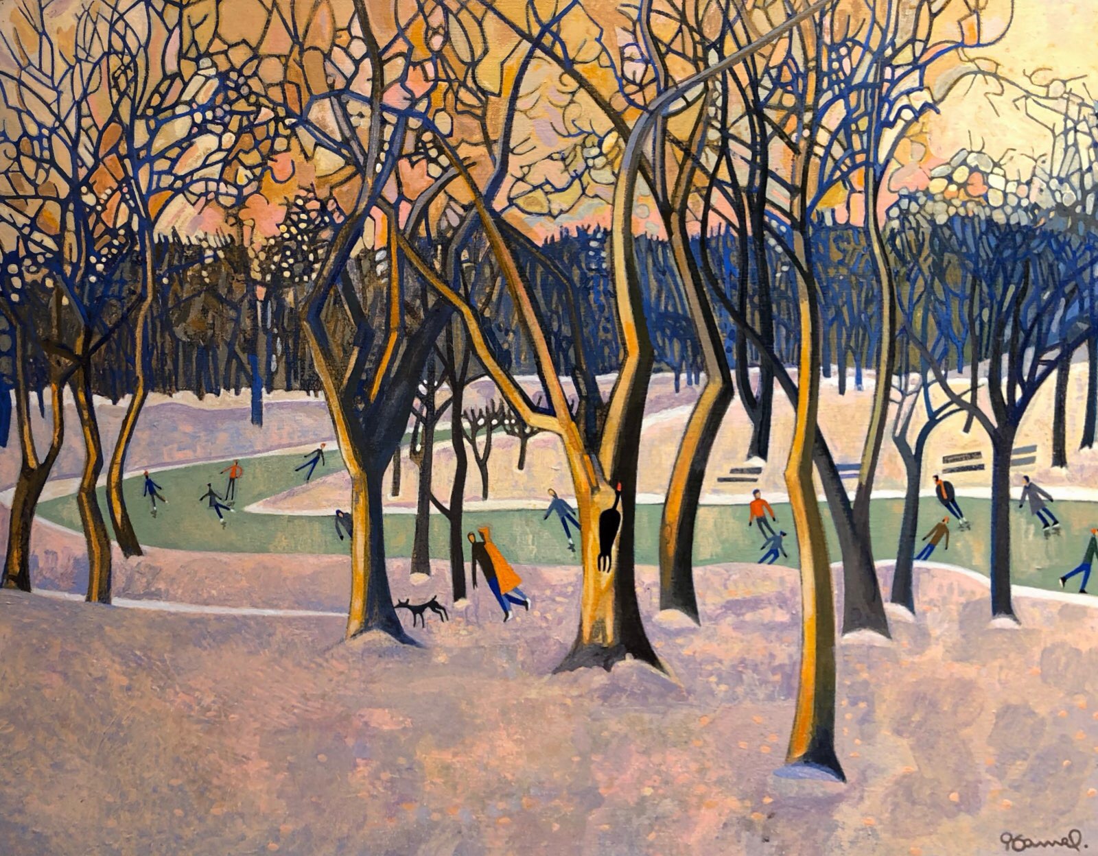 Les patineurs du Parc Lafontaine