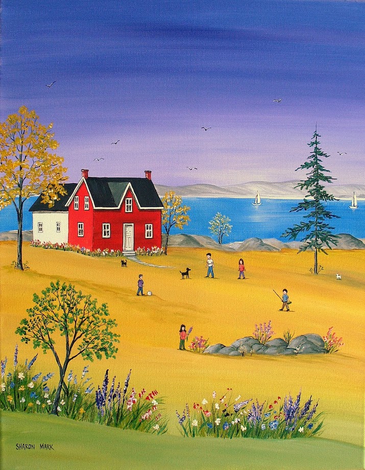 Red House by the Lake