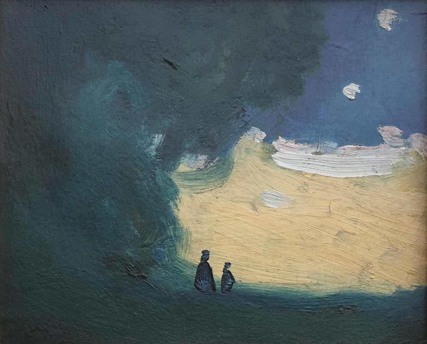 Deux personnages sous l’arbre