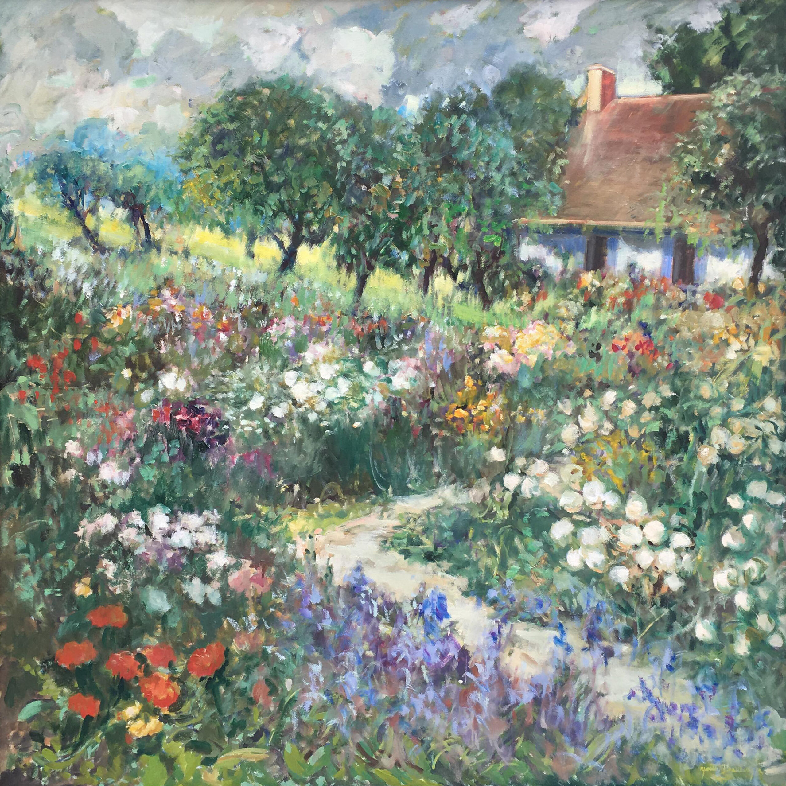 Jardin ancien et sa maison ancestrale