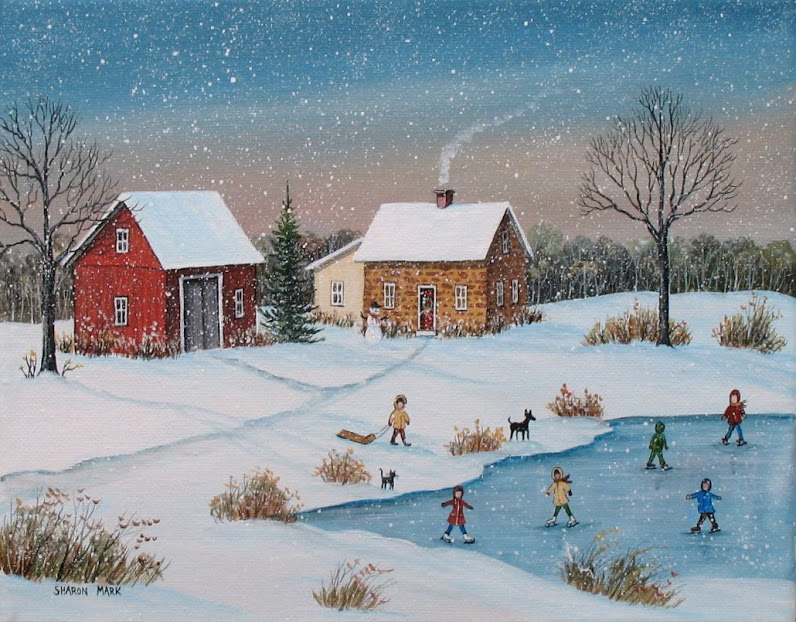 Sunset Snowfall
