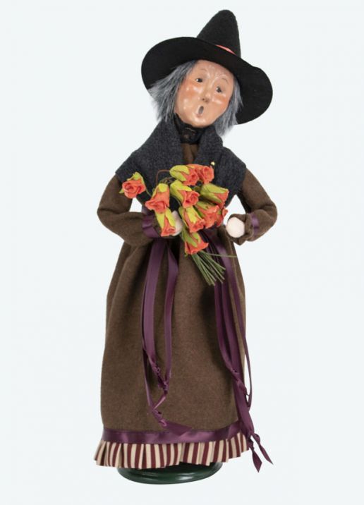 Sorcière avec roses