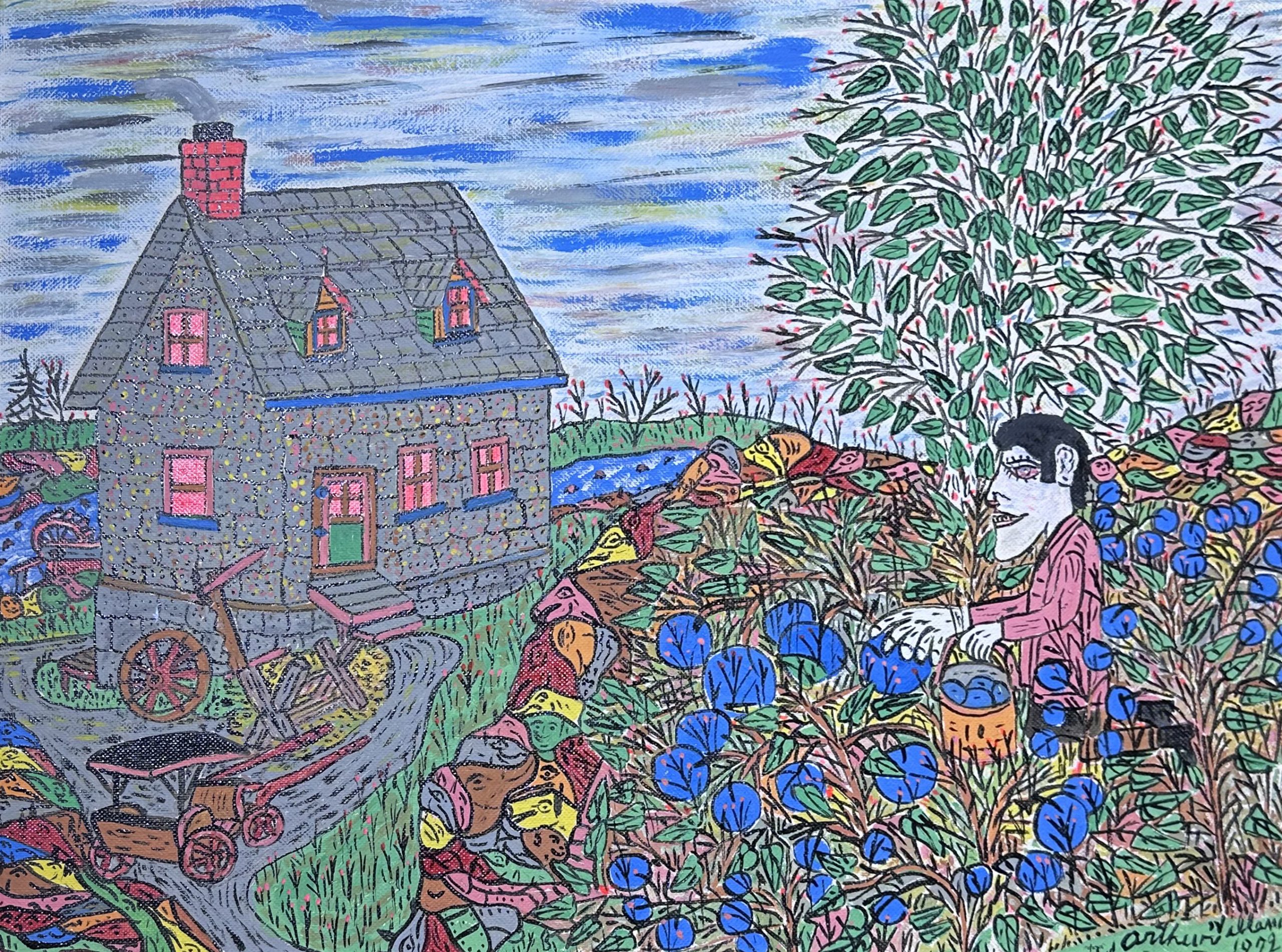 La cueillette des bleuets