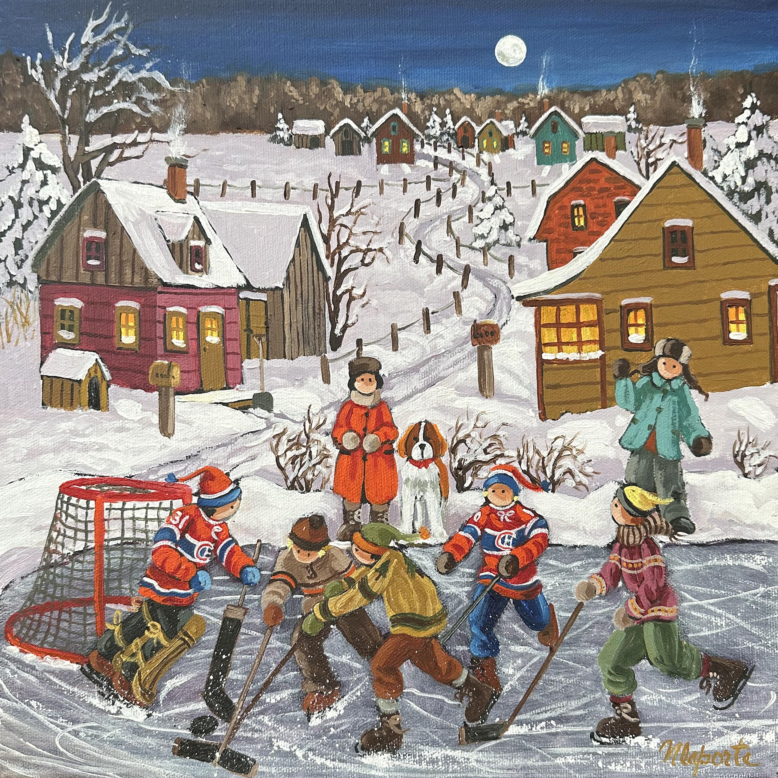 Hockey au clair de lune