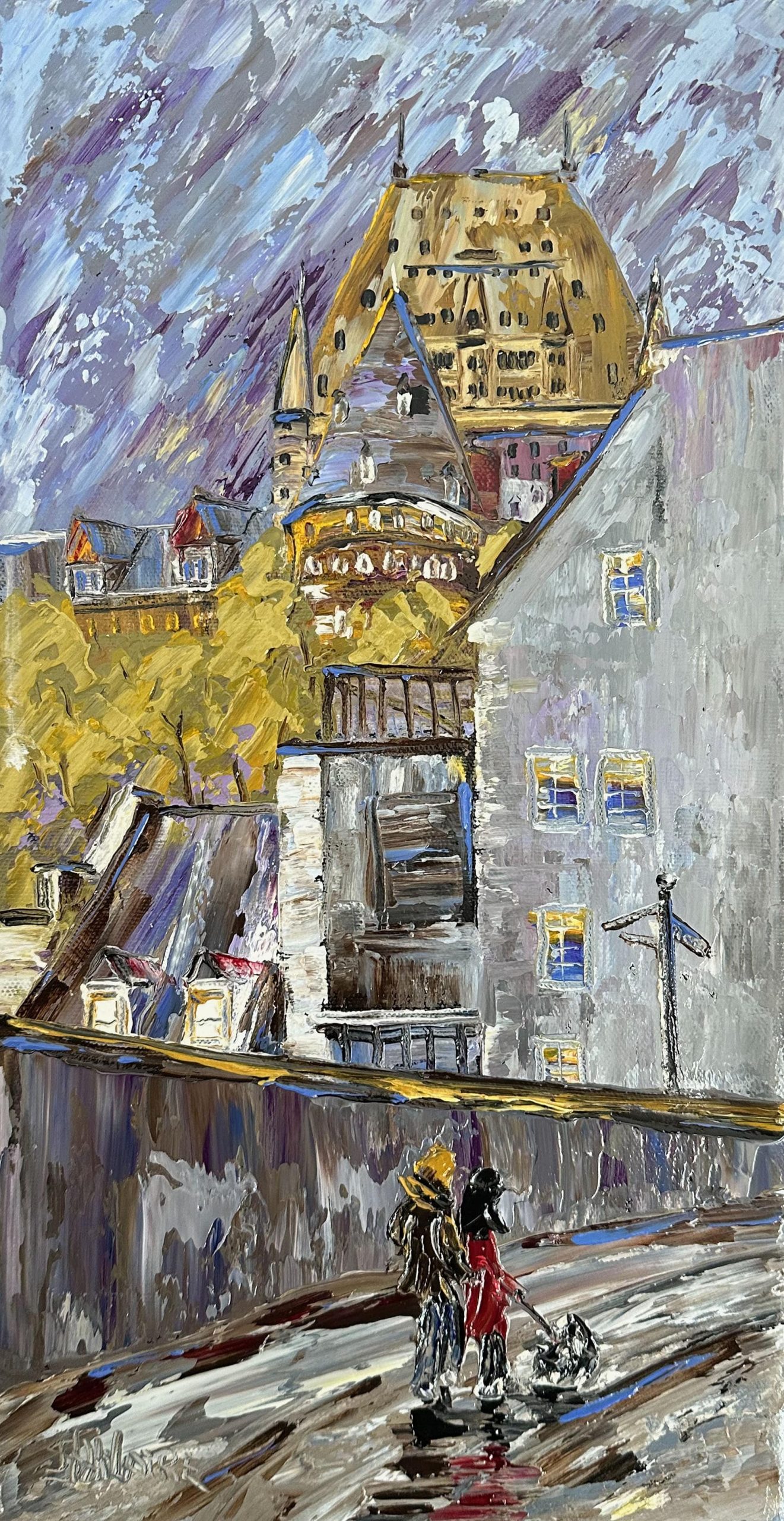 Direction le château