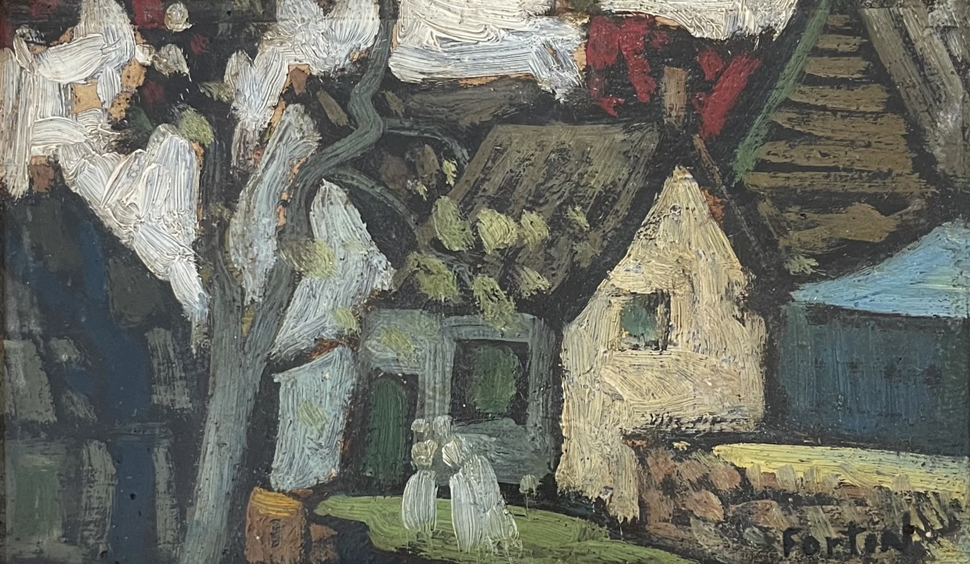 Sans titre (Maisons et 2 personnages)