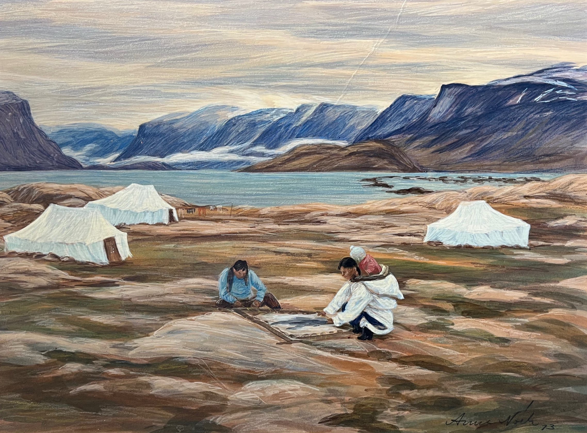 Women Working on Seal Skin