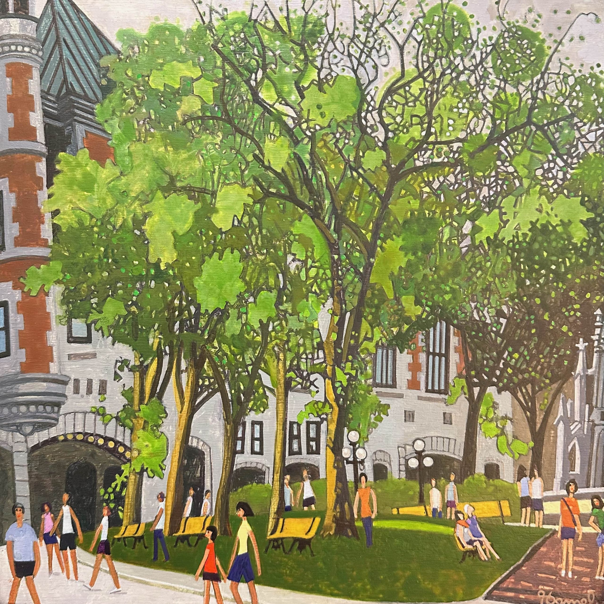 Le parc de la Place d’Armes à Québec
