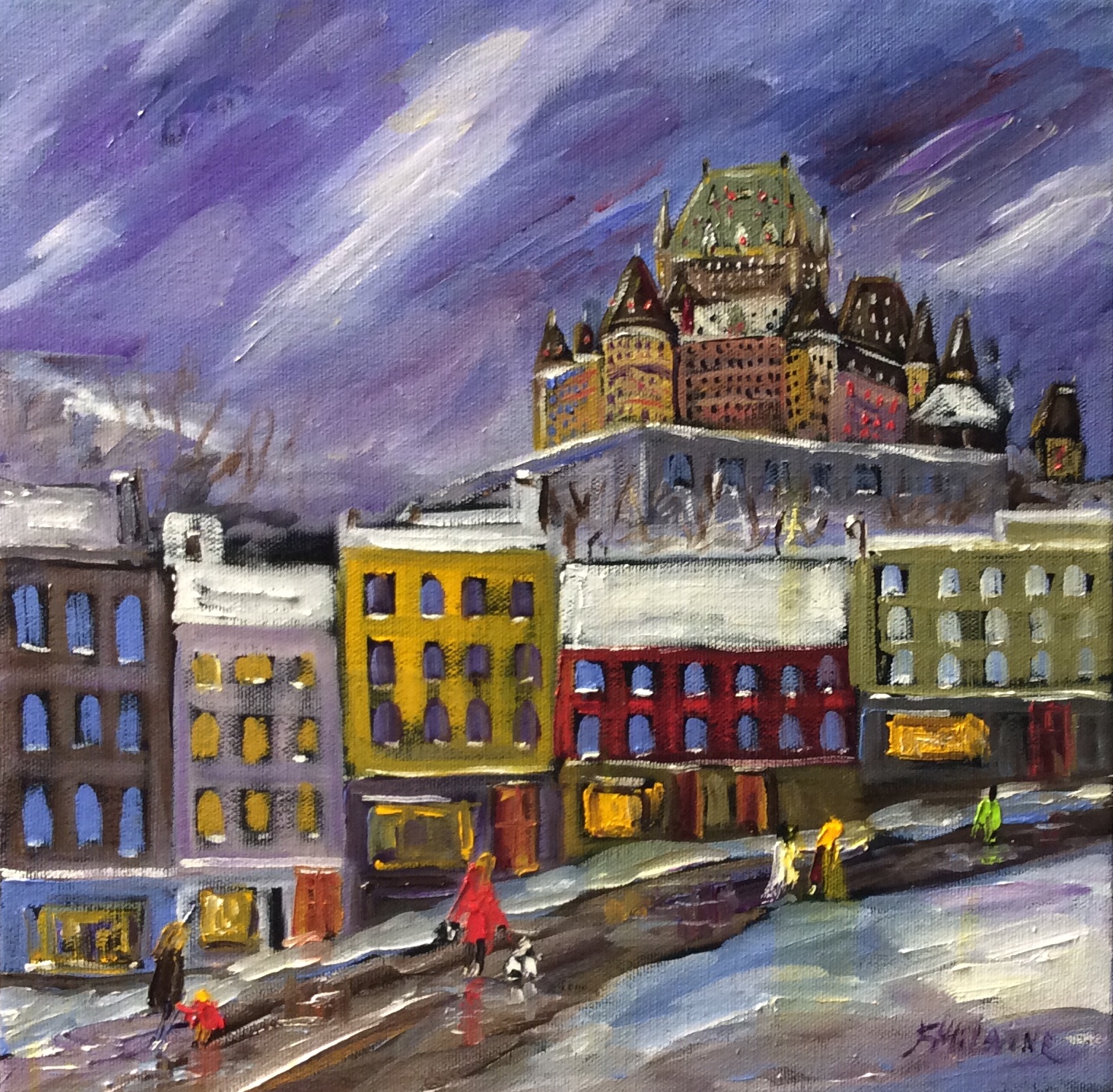Brodée de neige