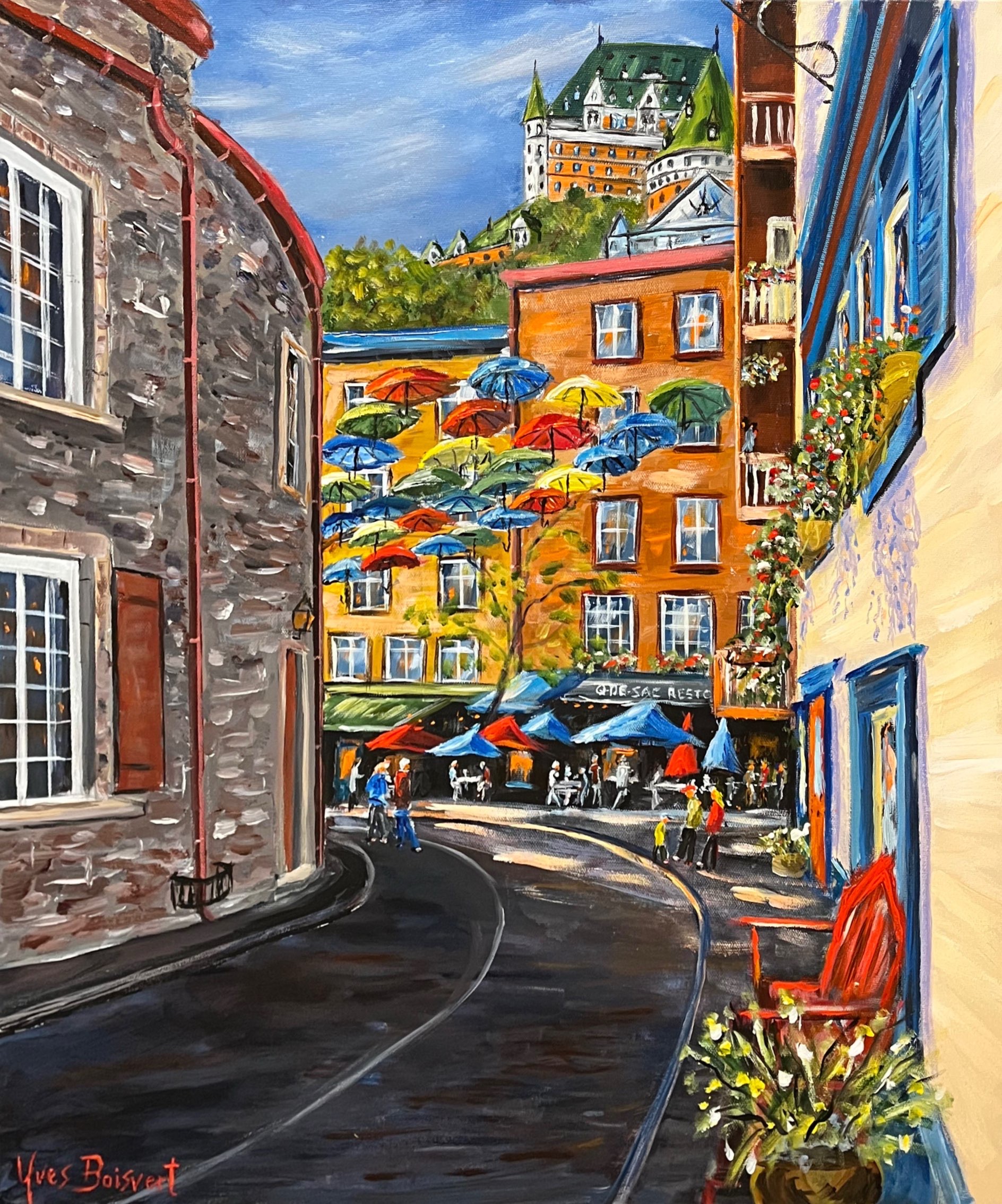Allée des parapluies, Québec