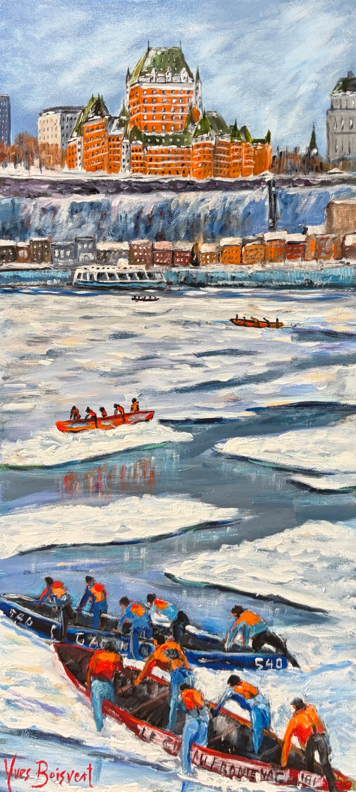 La course en canots, Carnaval de Québec