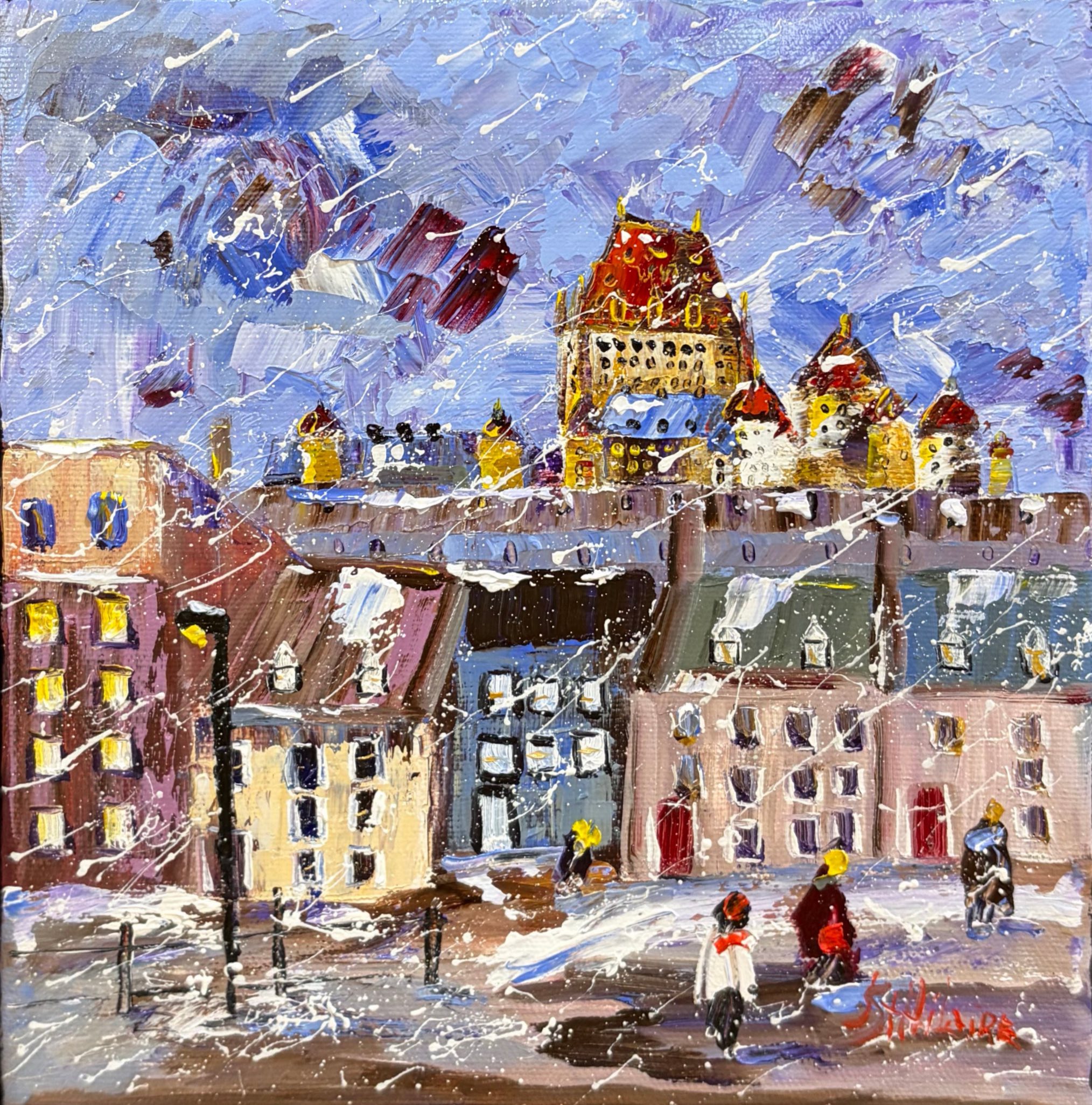 La ville enneigée
