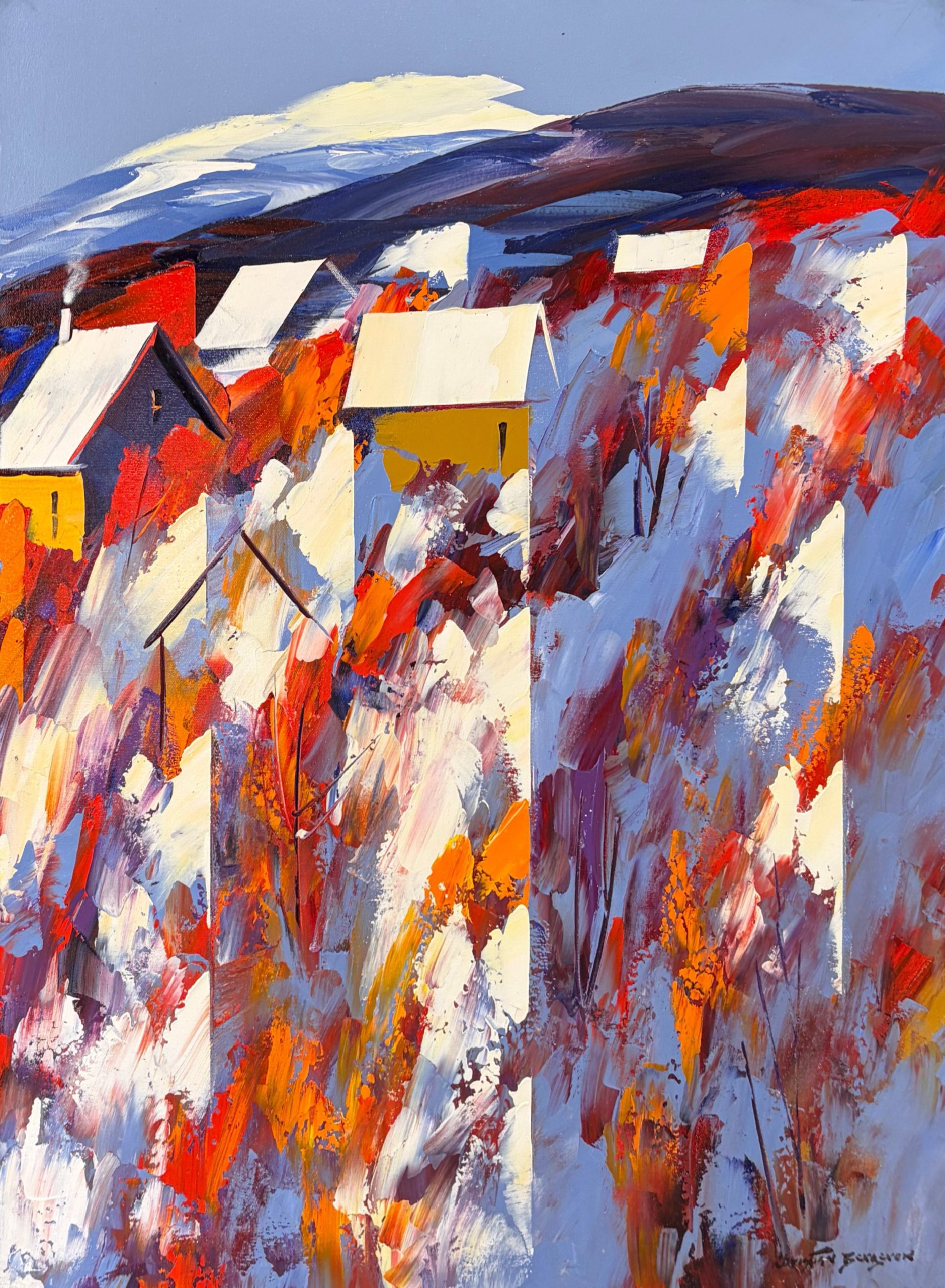 Paysage d’hiver prismatique