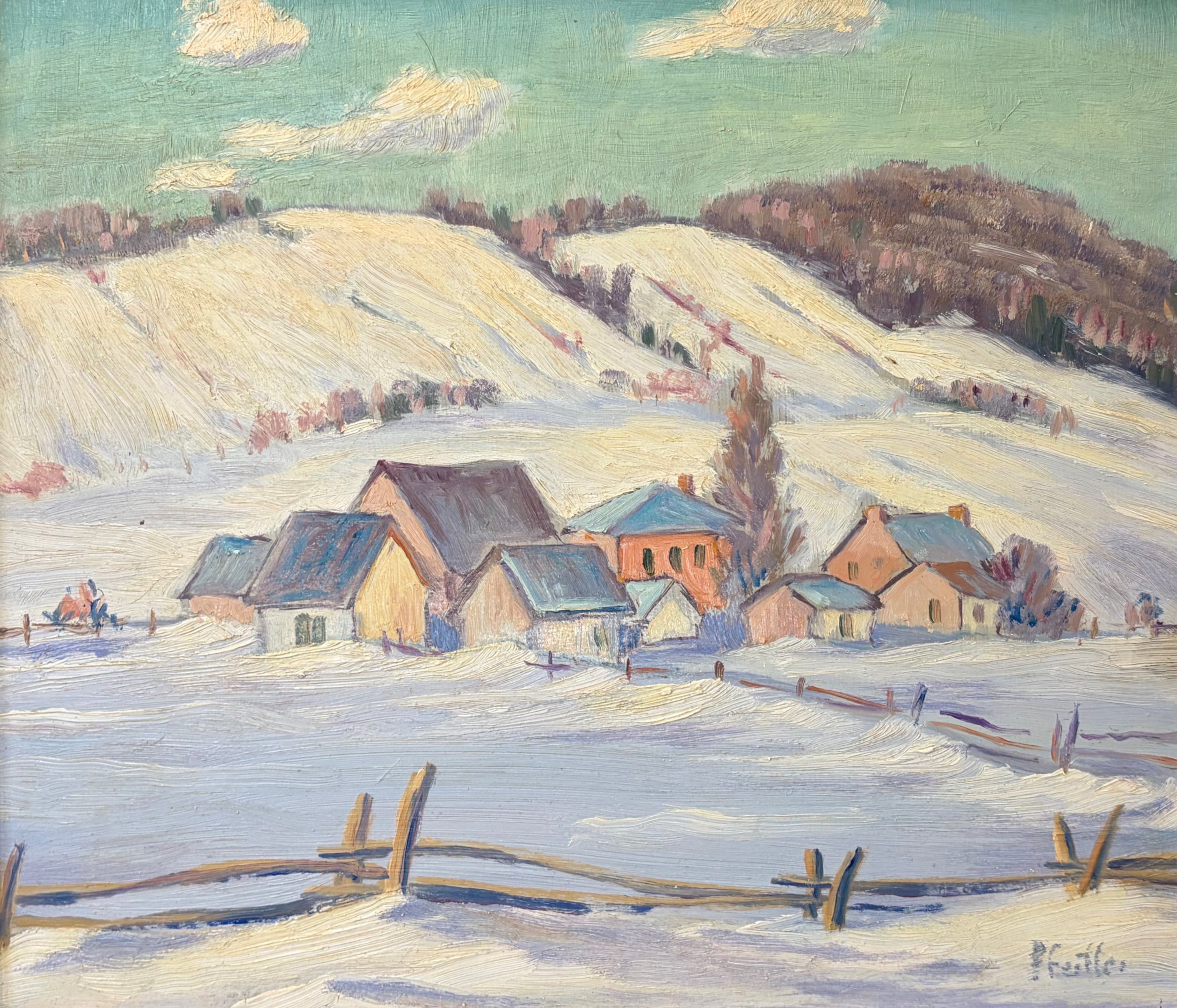 Village en hiver