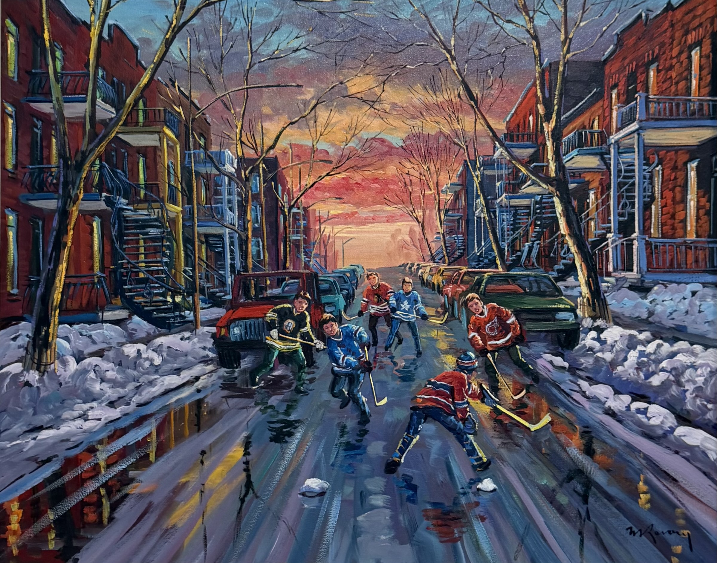 Après-midi de janvier – Hockey