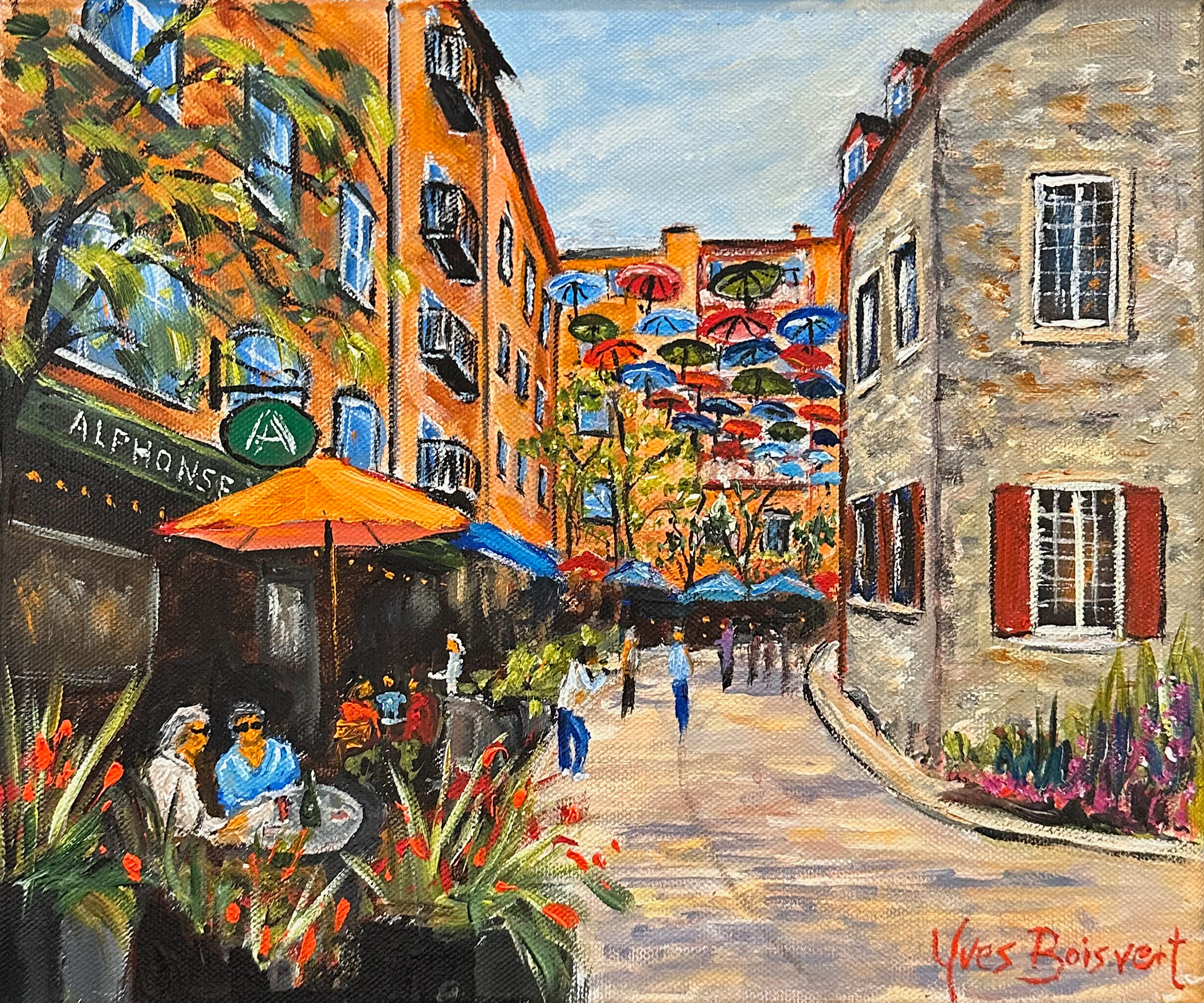 Dîner chez Alphonse, rue Cul-de-Sac, Champlain